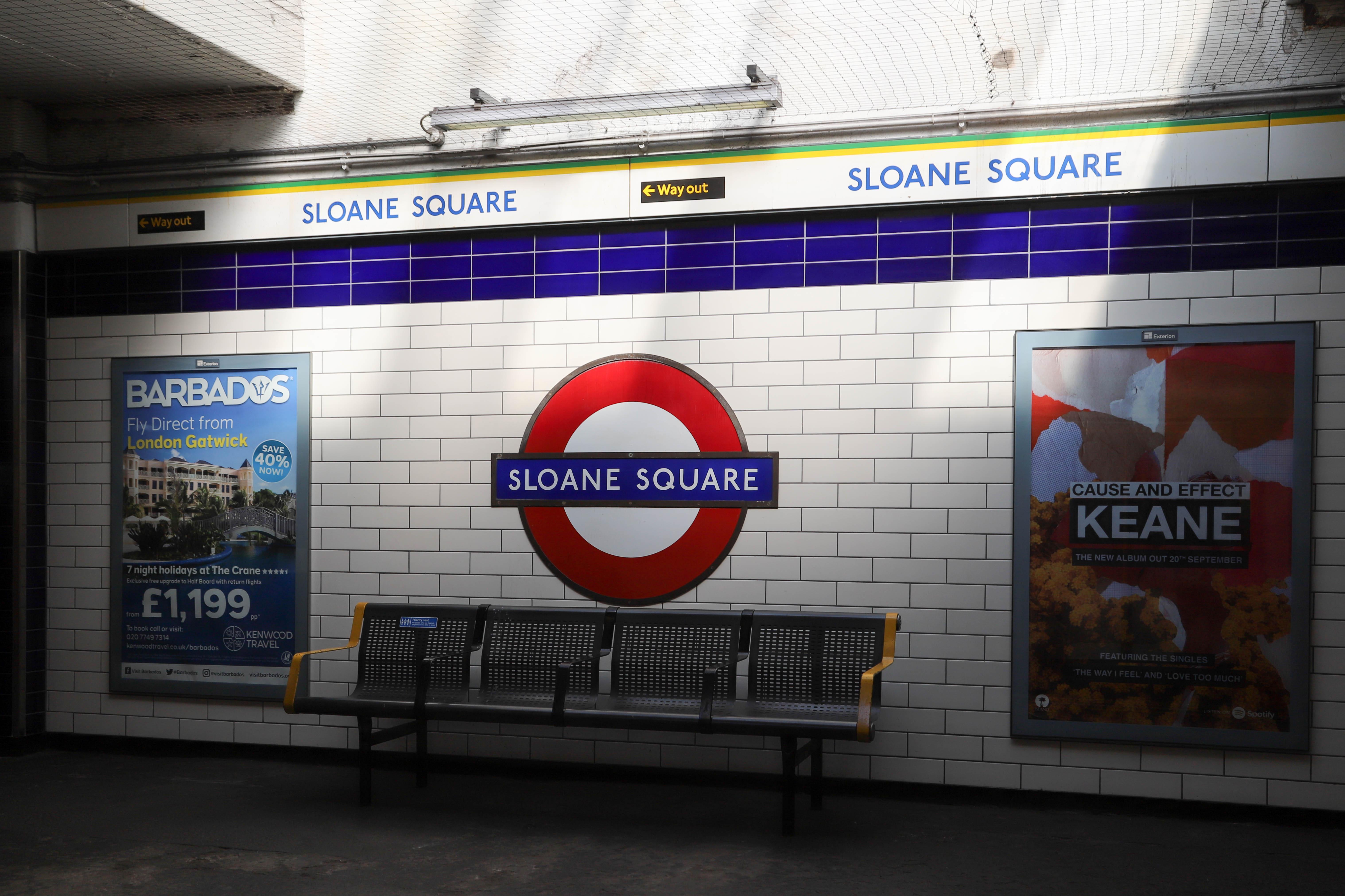 London Sloane Square Tube Station - photo, review, location