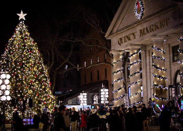 Quincy Market Faneuil Hall Marketplace Tree Lighting | Faneuil Hall Marketplace ... photo