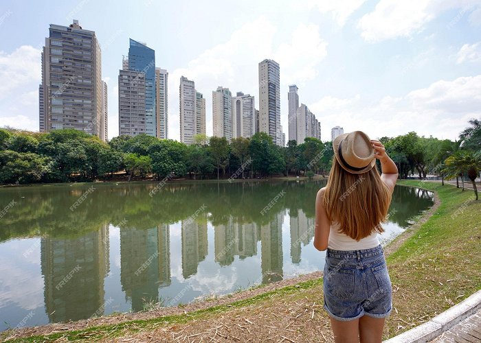 Areião Park Premium Photo | Tourism in goiania brazil back view of beautiful ... photo