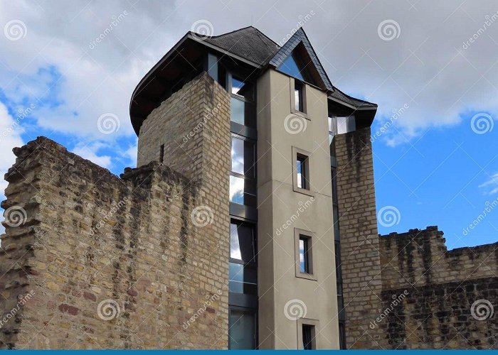 Malmuerta Tower Echternach Tower, Modernised Stock Image - Image of echternach ... photo