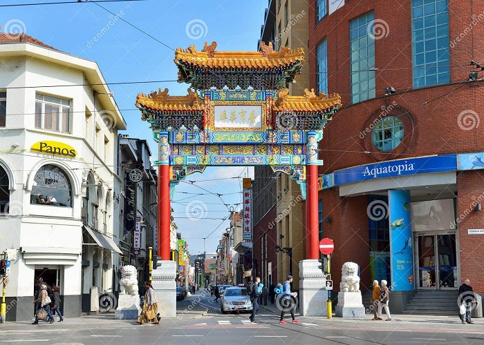 Aquatopia Entry in Chinatown in Antwerp Editorial Image - Image of belgien ... photo