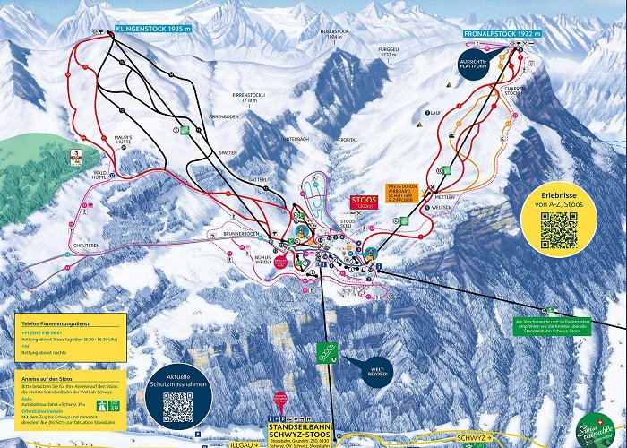 Fronalpstock Stoos Trail Map • Piste Map • Panoramic Mountain Map photo