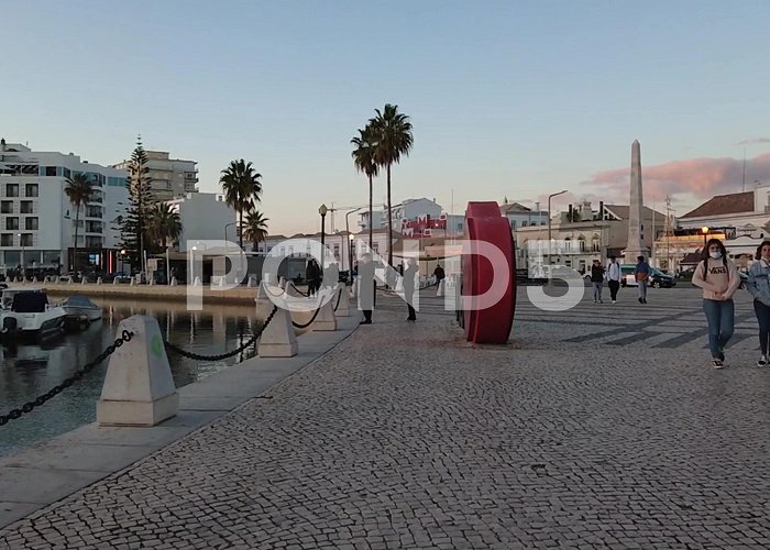 Algarve Live Science Center Sunset walk at Faro Marina, Algarve, Por... | Stock Video | Pond5 photo