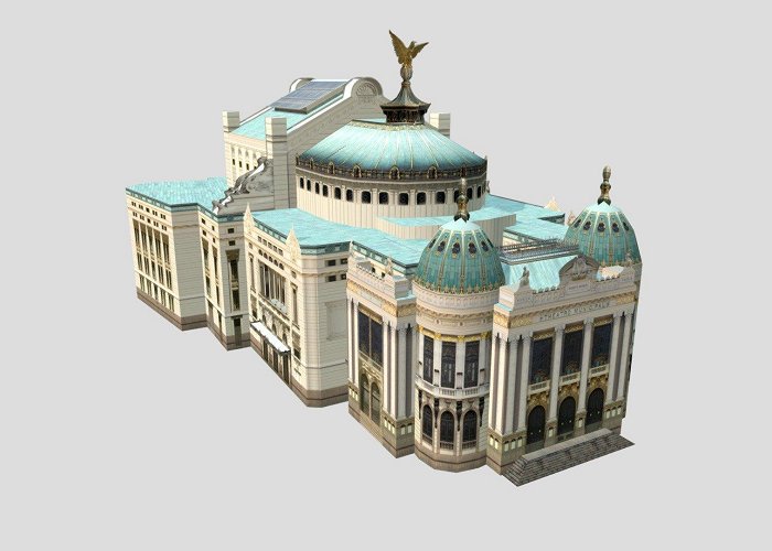 Municipal Theatre Municipal Theatre Rio De Janeiro Brazil - Download Free 3D model ... photo