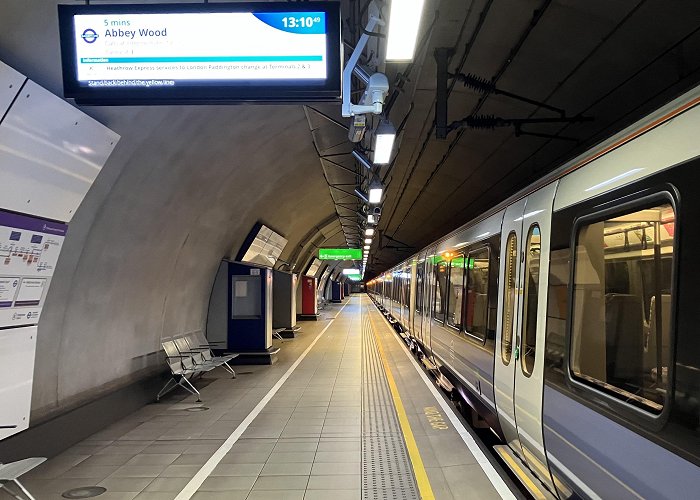 Heathrow Terminals 2 & 3 Tube Station With through running services on the Elizabeth line, getting to ... photo