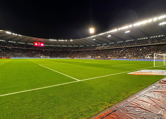 Sports Field Soccer match between Belgium and Sweden suspended after a gunman ... photo