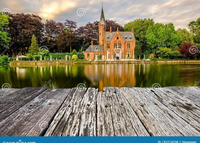 Castle Minnewater Bruges Brugge Cityscape with Minnewater Lake Stock Photo - Image ... photo