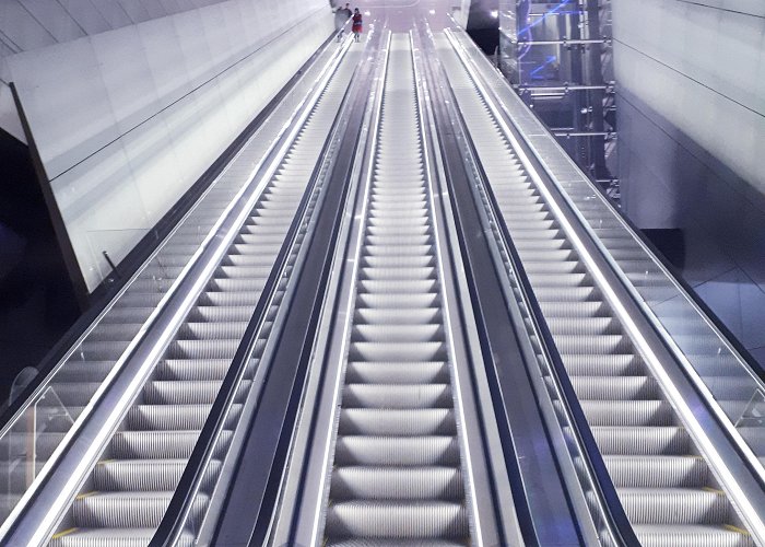 Vijzelgracht One of the longest escalators in the BeNeLux area, the stairs at ... photo