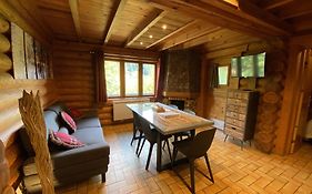 Le Grand Cerf Chalet En Rondins Avec Spa Jacuzzi La Bresse Exterior photo