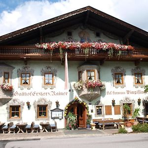 Gasthof Erzherzog Rainer - Zimmer Und Ferienwohnung Kossen Exterior photo