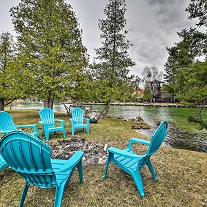 Cabin On Inland Waterway River With Boat Dock! Villa Cheboygan Exterior photo