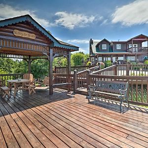 Rustic Piney Creek Cabin Wraparound Porch And Views Villa Exterior photo