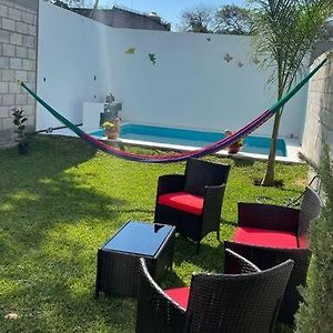 Bonita Casa Nueva Con Alberca Climatizada Y Aire Acondicionado En Oaxtepec Morelos Exterior photo