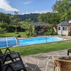 Schoene Wohnung Mit Terrasse, Garten Und Pool Thalgau Exterior photo