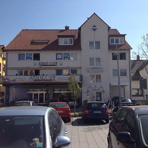 Stadtcafe Pension Hotel Grunstadt Exterior photo